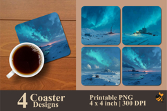 Industrial Coaster Sublimation Design Product Image 1