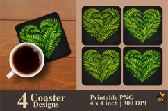 Flowing Serenity Coaster Sublimation Design Product Image 1