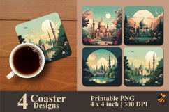 Ramadhan Coaster Sublimation Design Product Image 1