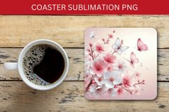 spring square coaster - plum blossoms Product Image 1