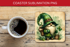 square coaster - st patricks gnome Product Image 1