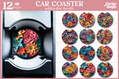 3d Car Coaster Sublimation Bundle | Mega 3D Sublimation Product Image 4