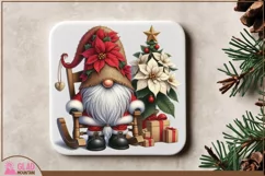 Santa Christmas Gnome png, Christmas Gnome sublimation png Product Image 4