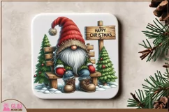 Christmas Gnome png, Happy Christmas gnome sublimation png Product Image 4