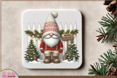 Merry and Bright Christmas Gnome png, Christmas Gnome png Product Image 6
