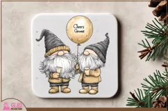 Cheers Gnomie, Happy New Year Gnome sublimation png Product Image 5