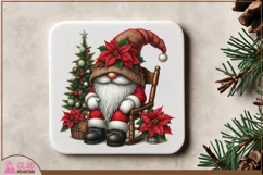 Santa Gnome png, Christmas Santa Gnome sublimation png Product Image 5