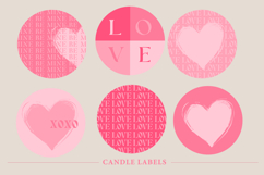 Valentine Label &amp; Coaster Bundle, valentines day bundle Product Image 3