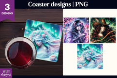 Goddess Fantasy Coaster Magical Women Coaster PNG Product Image 1
