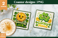 St Patricks day coaster Patrick day quote Latch hook yarn Product Image 1