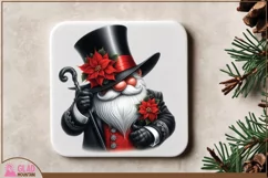 Top hat Christmas Gnome png, Christmas Santa gnome png Product Image 6