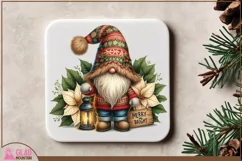 Merry and Bright Christmas Gnome png, Christmas Gnome png Product Image 5