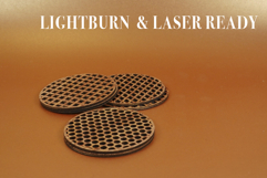 Coaster Geometric Vector File for Laser Cut - 6 Variations Product Image 4