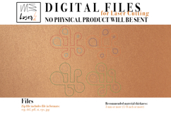 Coaster Ghirigoro Vector File for Laser Cutter. Product Image 2