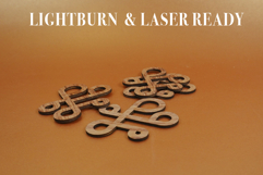 Coaster Ghirigoro Vector File for Laser Cutter. Product Image 4