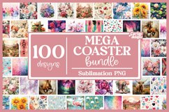 Square Coaster Sublimation Bundle, Sublimation Designs Product Image 1