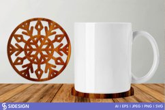 Snowflake Coaster Laser Cut Bundle | Christmas Product Image 1