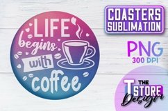 Coasters Sublimation | Coasters Design | PNG 300 DPI Product Image 1