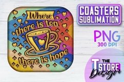 Coasters Sublimation | Coasters Design | PNG 300 DPI Product Image 1