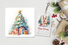 Santa Christmas sublimation, christmas mug, coaster, tag Product Image 3