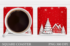 Christmas Coaster Design. Christmas Sublimation Product Image 1