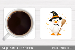 Halloween Goose Coaster Sublimation. Halloween Goose Design Product Image 1