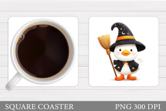 Halloween Goose Coaster. Halloween Goose Sublimation Product Image 1