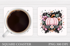 Pumpkin Coaster Design. Pumpkin Sublimation Product Image 1