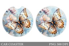 Butterfly Car Coaster. Summer Car Coaster Design Product Image 1