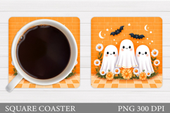 Halloween Ghost Magnet Design. Cute Ghost Sublimation Product Image 1
