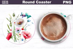 Wildflowers Coaster | Flowers Car Coaster Product Image 1