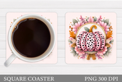 Pumpkin Coaster Design. Pumpkin Sublimation Product Image 1