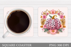 Pumpkin Coaster Design. Pumpkin Sublimation Product Image 1