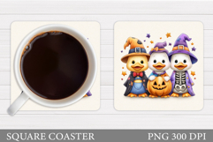 Halloween Goose Coaster. Halloween Goose Sublimation Product Image 1