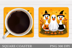 Halloween Goose Coaster. Halloween Goose Sublimation Product Image 1