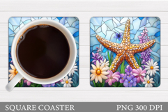 Starfish Coaster Sublimation. Starfish Sublimation Product Image 1