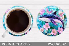 Whale Coaster Design. Sea Coaster Sublimation Product Image 1