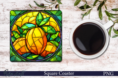 Berry Square Coaster | Mango Stained Glass Product Image 1
