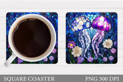 Jellyfish Coaster Sublimation. Jellyfish Sublimation Product Image 1