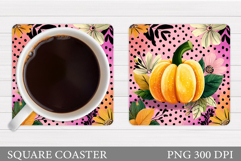 Pumpkin Coaster Design. Pumpkin Sublimation Product Image 1