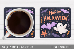 Cute Halloween Coaster Design. Halloween Sublimation Product Image 1