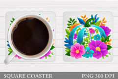 Pumpkin Coaster Design. Pumpkin Sublimation Product Image 1