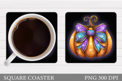 Pumpkin Coaster Design. Pumpkin Sublimation Product Image 1