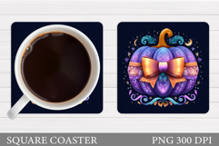 Pumpkin Coaster Design. Pumpkin Sublimation Product Image 1