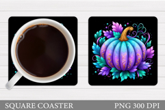 Pumpkin Coaster Design. Pumpkin Sublimation Product Image 1
