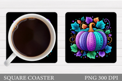 Pumpkin Coaster Design. Pumpkin Sublimation Product Image 1