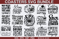 Coaster SVG Bundle -Coaster SVG Design, Coaster Quotes Product Image 1