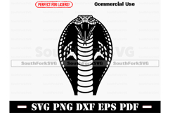 Cobra Head Snake Vector Design Files SVG PNG DXF EPS PDF Product Image 1