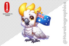 Cute Cockatoo Clipart - PNG File Product Image 1
