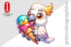 Cute Cockatoo Clipart - PNG File Product Image 1
